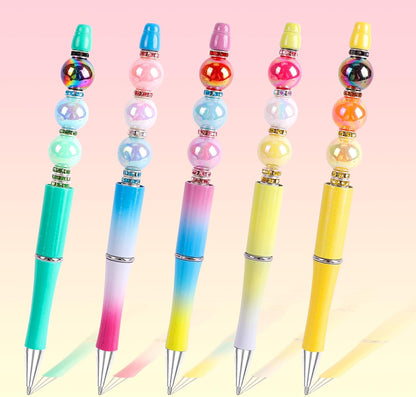 250 Pcs Beads for Pens - Focal Beads for Beadable Pens, Acrylic Bead for Beaded Pen, Spacer Bead Keychains Bracelets Crafts