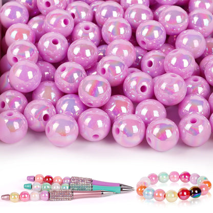 250 Pcs Beads for Pens - Focal Beads for Beadable Pens, Acrylic Bead for Beaded Pen, Spacer Bead Keychains Bracelets Crafts